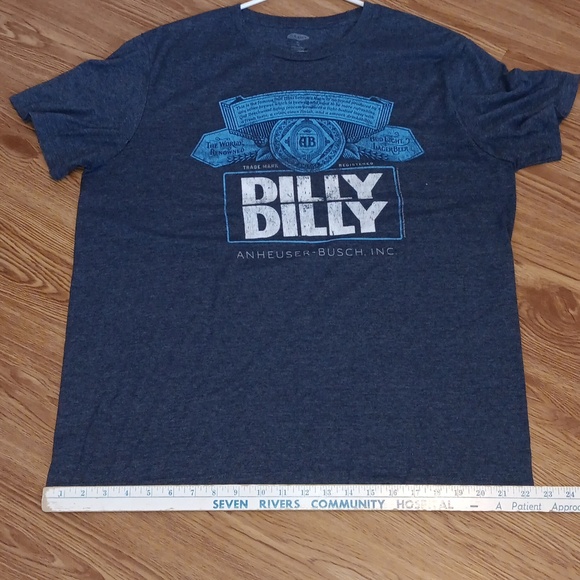 Old Navy Men's XL Bud Light Lager Beer Anheuser-Bush Blue Tee Shirt Short Sleeve - Picture 8 of 8